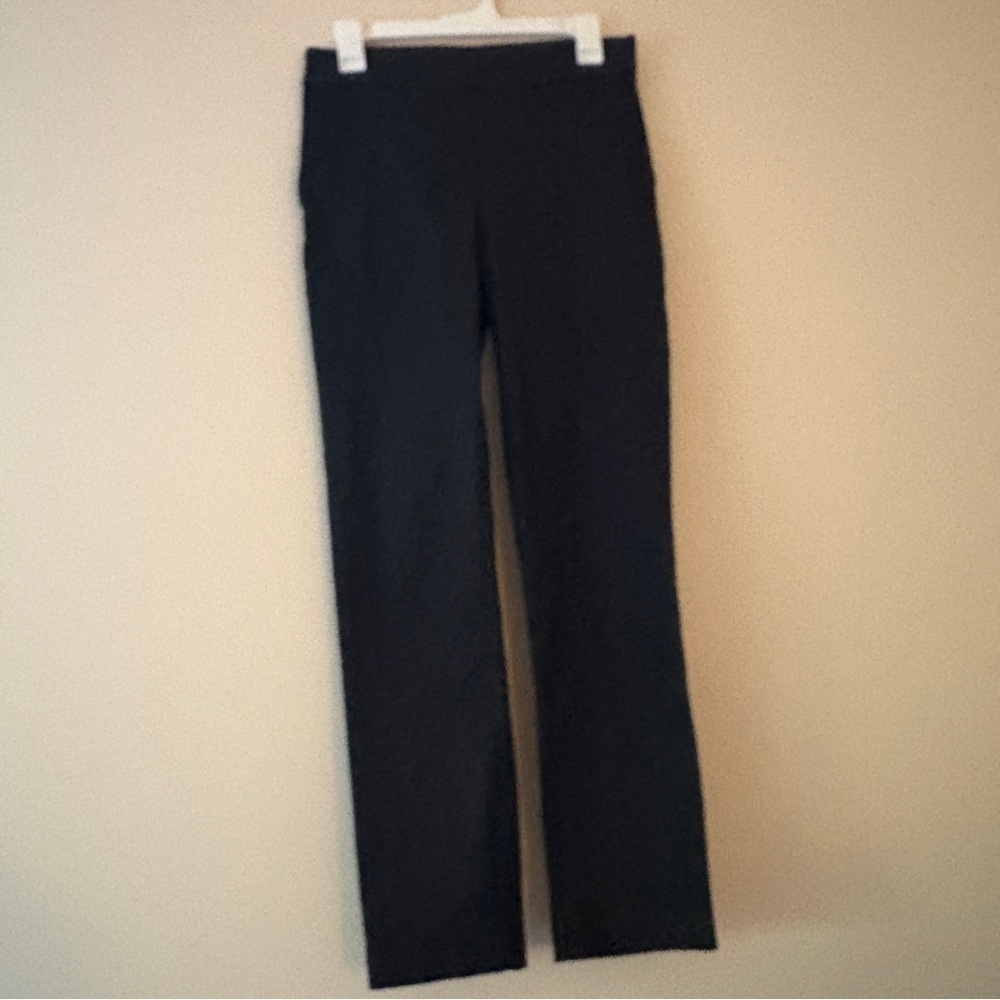Hilary Radley Black Pull On Straight Leg Work Pants XS Stretch